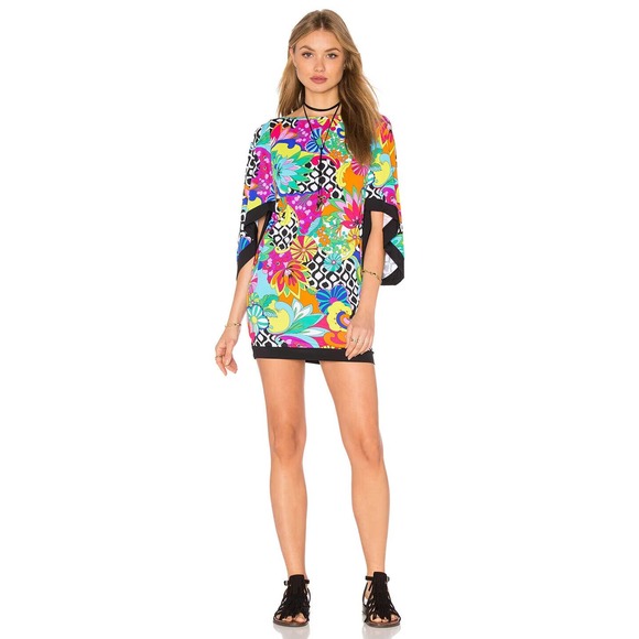 Trina Turk Other - Trina Turk Balboa Floral Tunic Dress Swim Cover Up Women's Size XS H14566